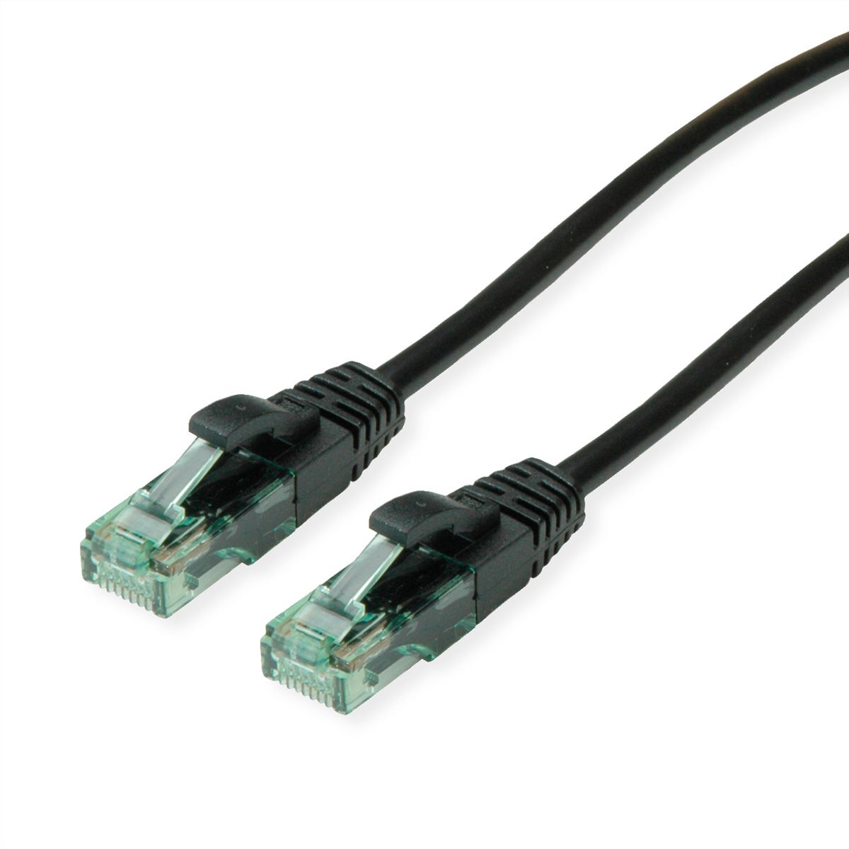 ROLINE RM Patchkabel Cat.6A UTP, zwart, 0,5 m