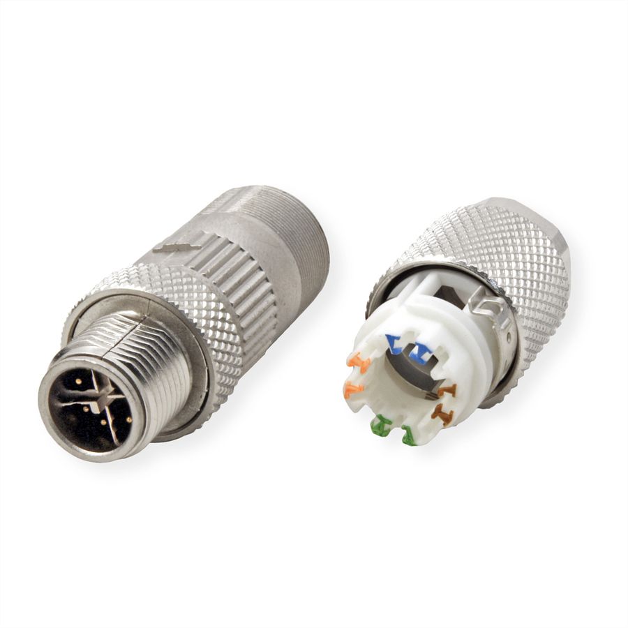 METZ CONNECT E-DAT M12 X-gecodeerde, in het veld aansluitbare connector
