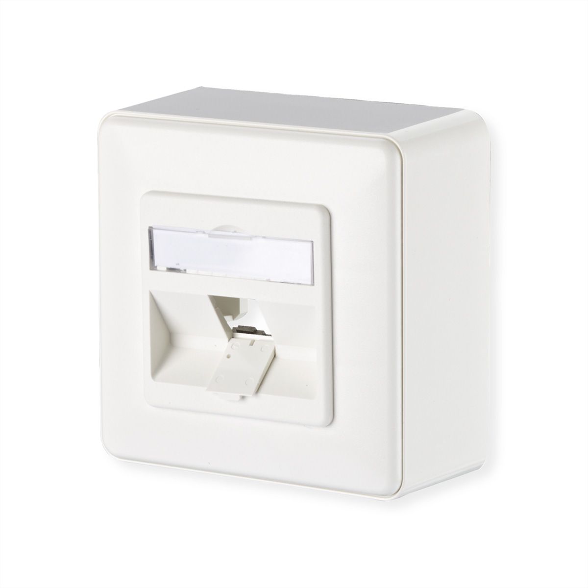 METZ CONNECT module Aansluitdoos opbouw, 1 poort ongemonteerd zuiver wit