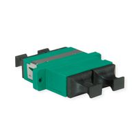 TELEGÄRTNER SC/APC duplex koppeling, singlemode, Keramische huls, kunststof behuizing groen