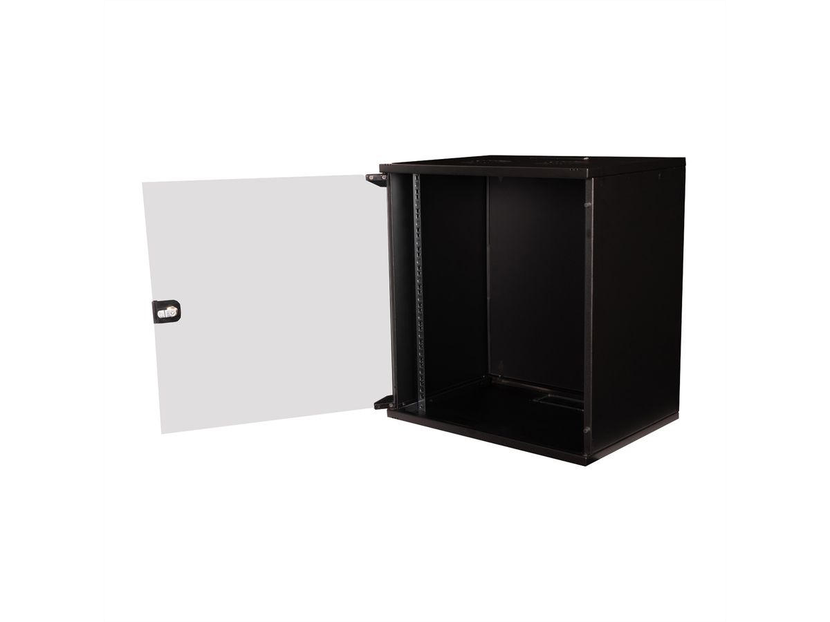 ROLINE 19-inch wall-mounted housing Basic 12 U, 540x400 WxD kit black