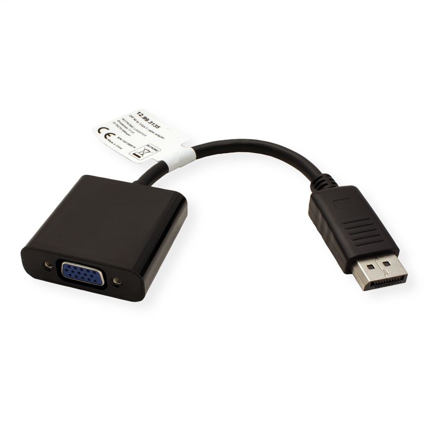 VALUE DisplayPort-VGA Adapter, DP Male  - VGA Female