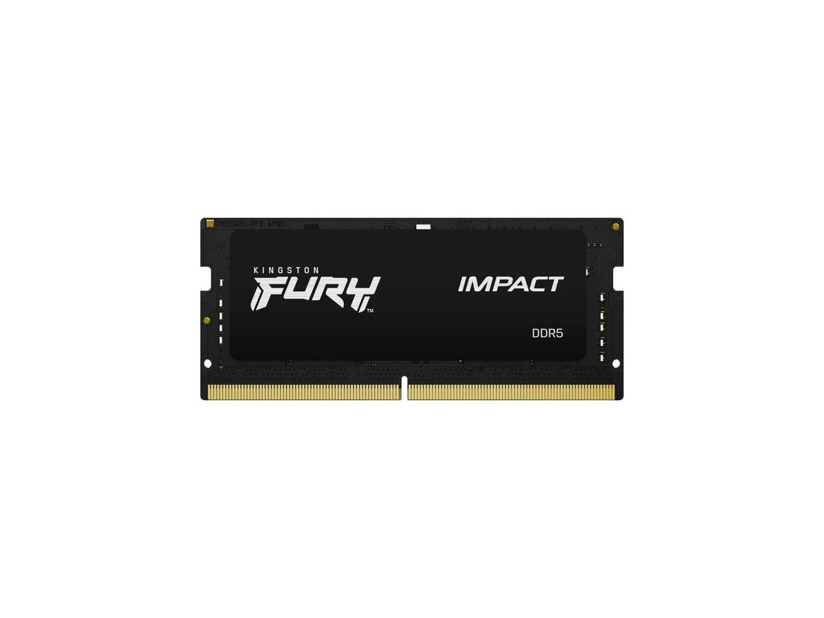 Kingston Technology FURY 16GB 6400MT/s DDR5 CL38 SODIMM Impact XMP