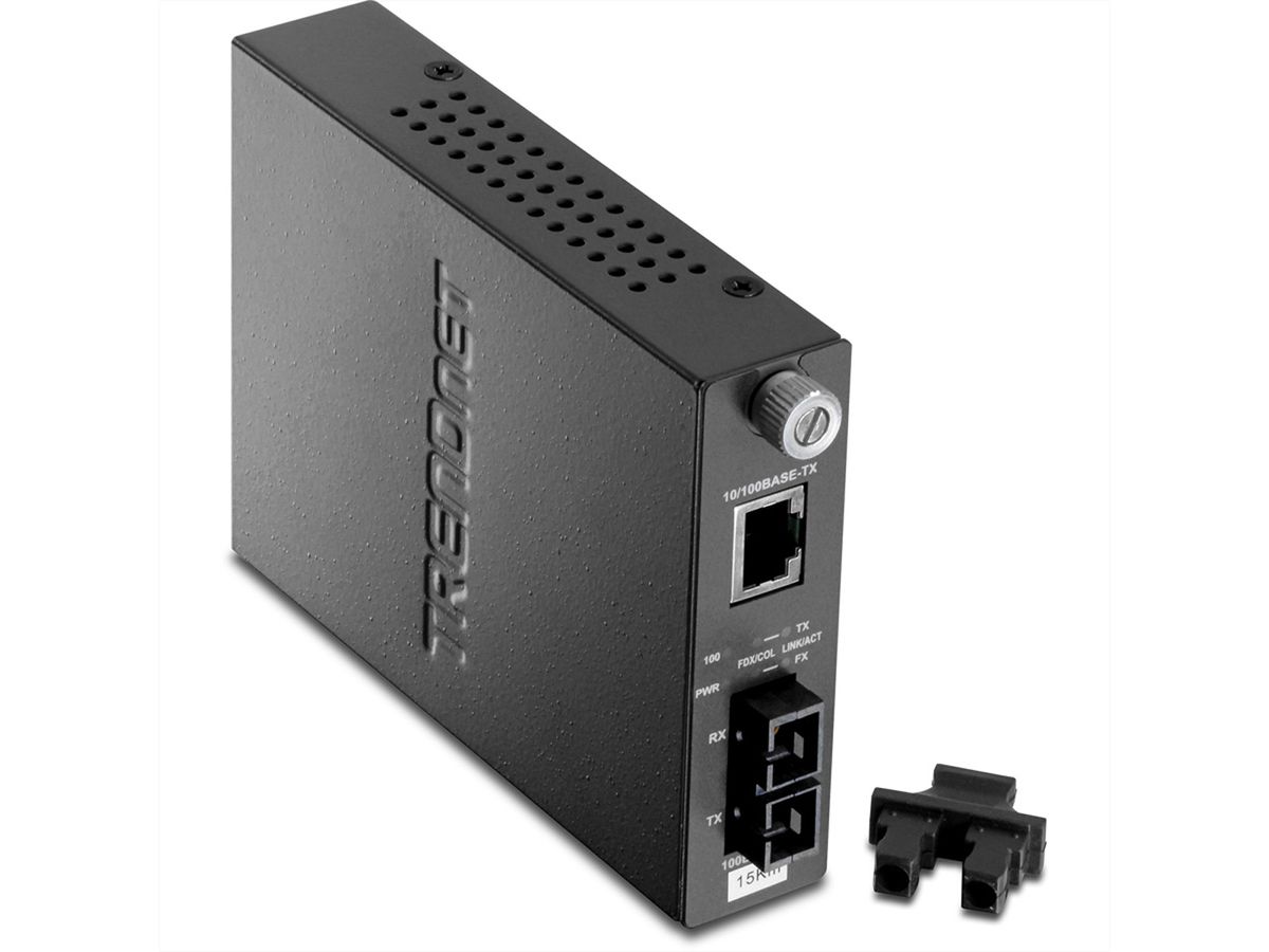 TRENDnet TFC-110S15 200Mbps 1310nm Single Mode Netwerk Media Converter