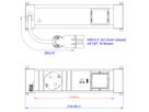 BACHMANN POWER FRAME 1xCEE7/3, 1xUSB C 30W 1xCM 0.2m GST18