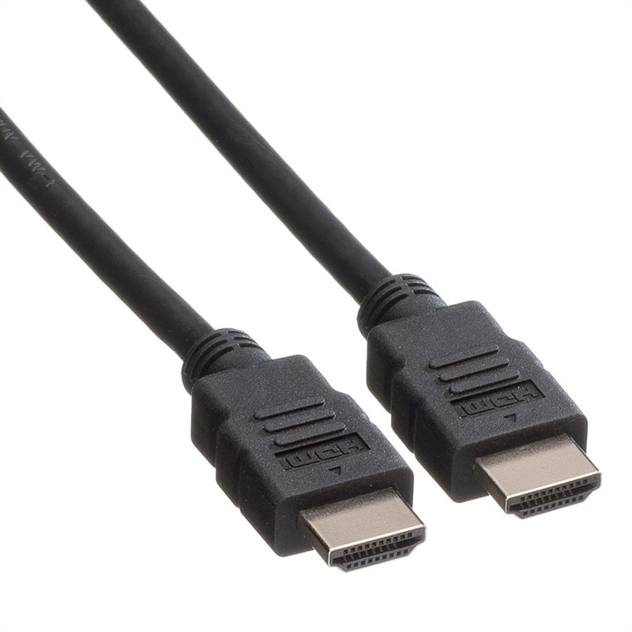 ROLINE HDMI High Speed kabel met Ethernet M-M, LSOH, zwart, 5 m