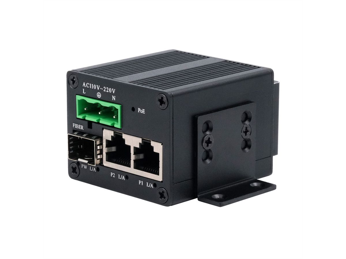 EXSYS EX-62010PoE-SFP Micro 2+1-Port PoE+Industrial Gigabit Switch