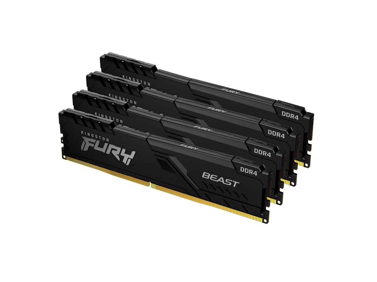 Kingston Technology FURY 32GB 3200MT/s DDR4 CL16 DIMM (Kit van 4) Beast Black