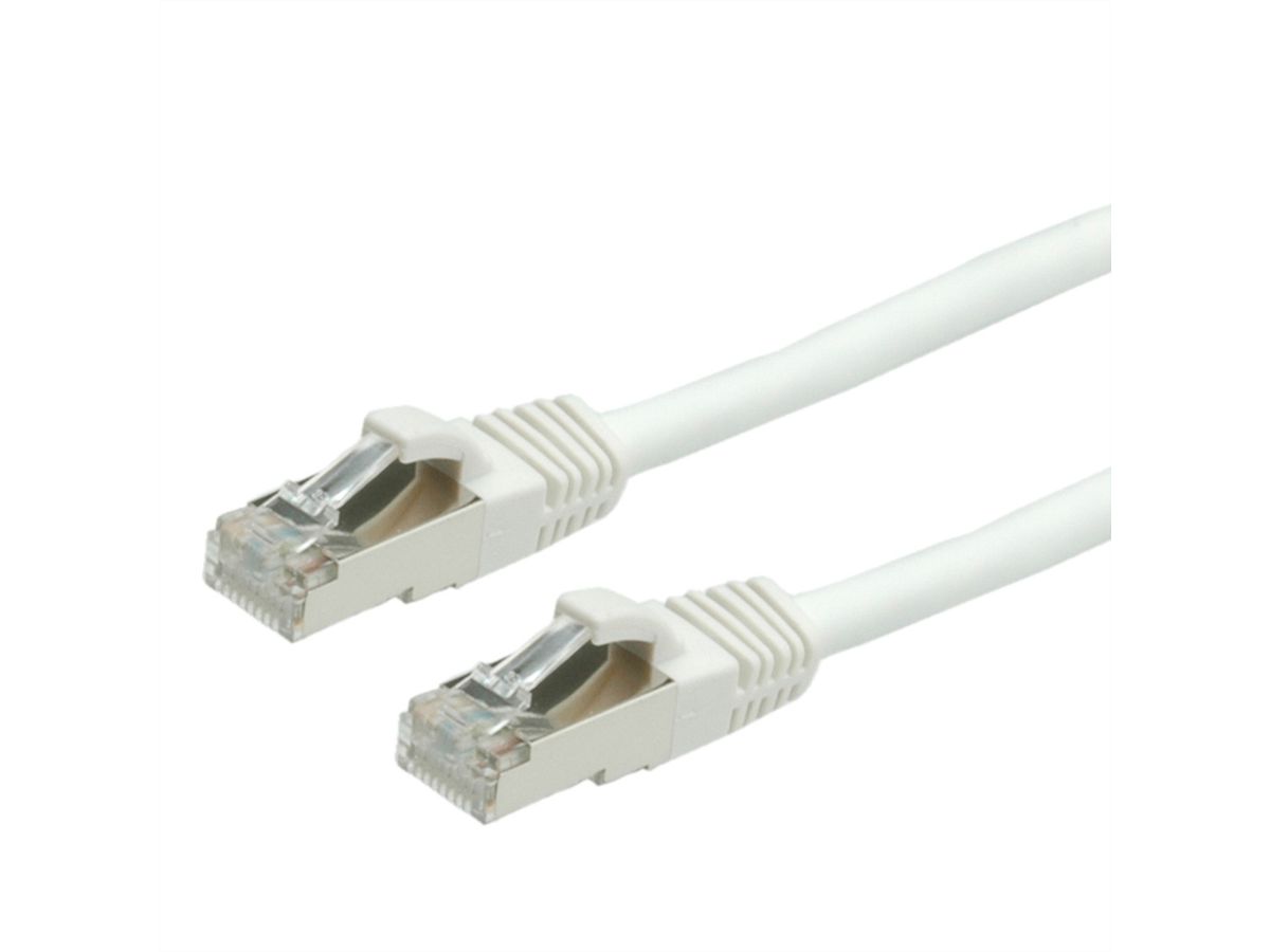 VALUE Patchkabel Cat.6 (Class E) S/FTP (PiMF), LS0H, wit, 7 m