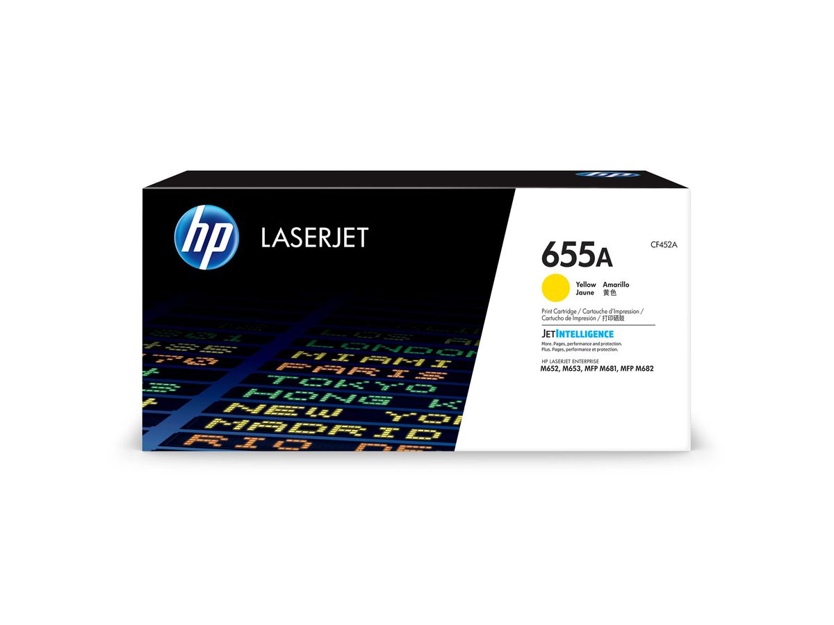 HP Originele 655A gele LaserJet tonercartridge