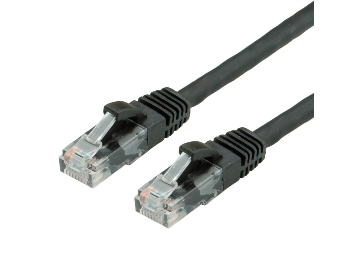 VALUE UTP Cable Cat.6 (Class E), halogen-free, black, 10 m