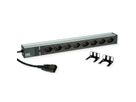 BACHMANN 19" Steckdosenleiste 8x T13, 2300W, IEC320 C14 Stecker