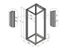 SCHROFF Novastar Cabinet Frame, Heavy-Duty, 38 U 553W 800D