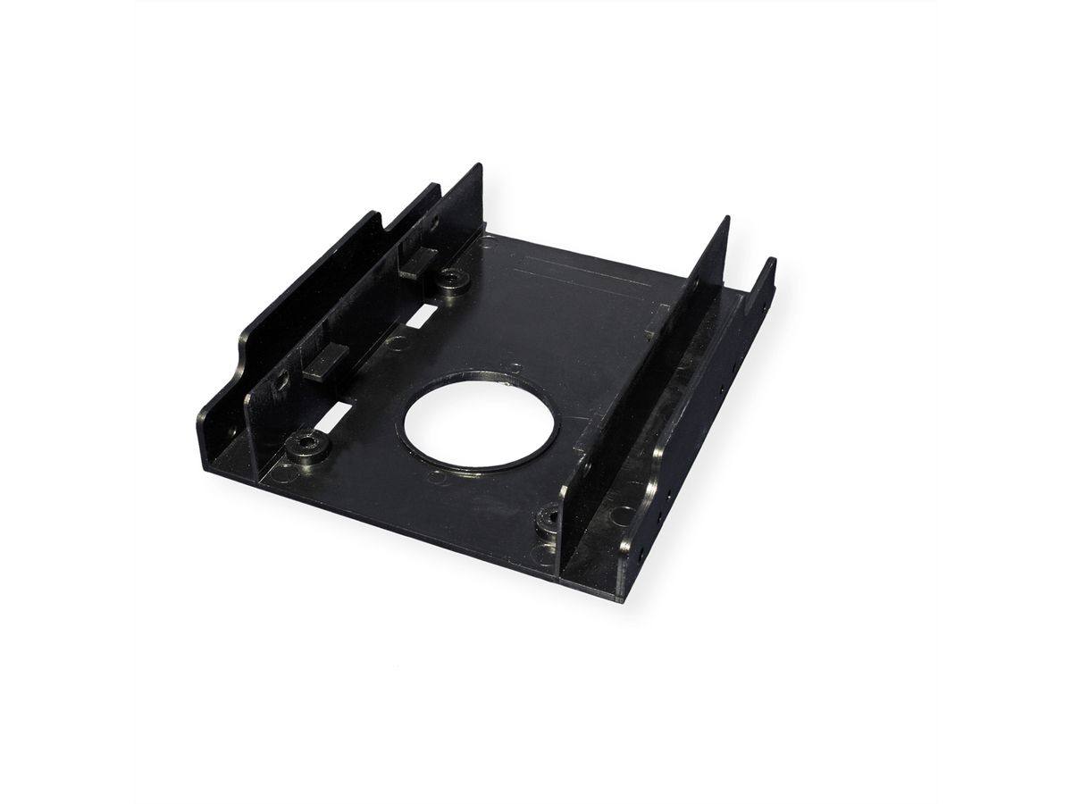 ROLINE HDD Mounting Adapter Type 3.5 for 2x Type 2.5 HDDs, black, black