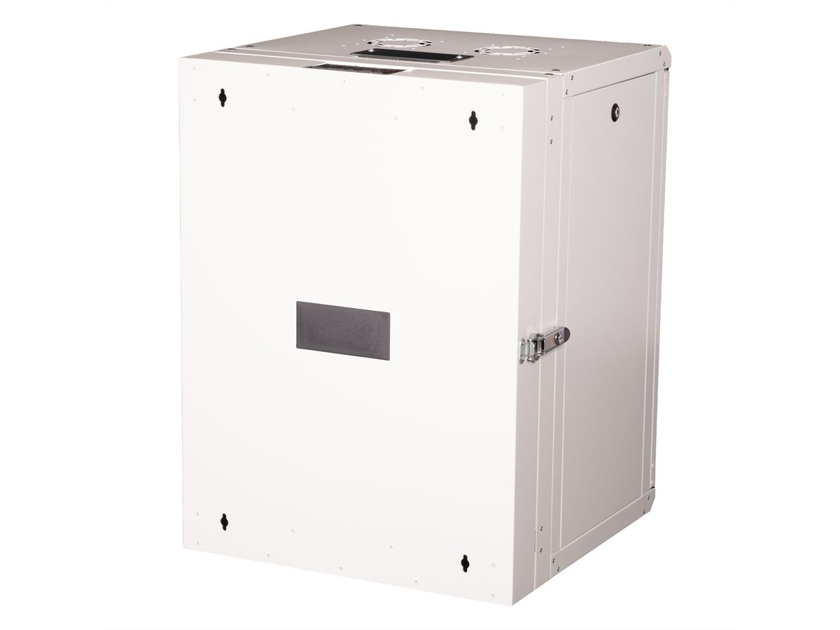 ROLINE 19-inch wandbehuizing Pro 16 U, 600x600 BxD tweedelig draaibaar grijs