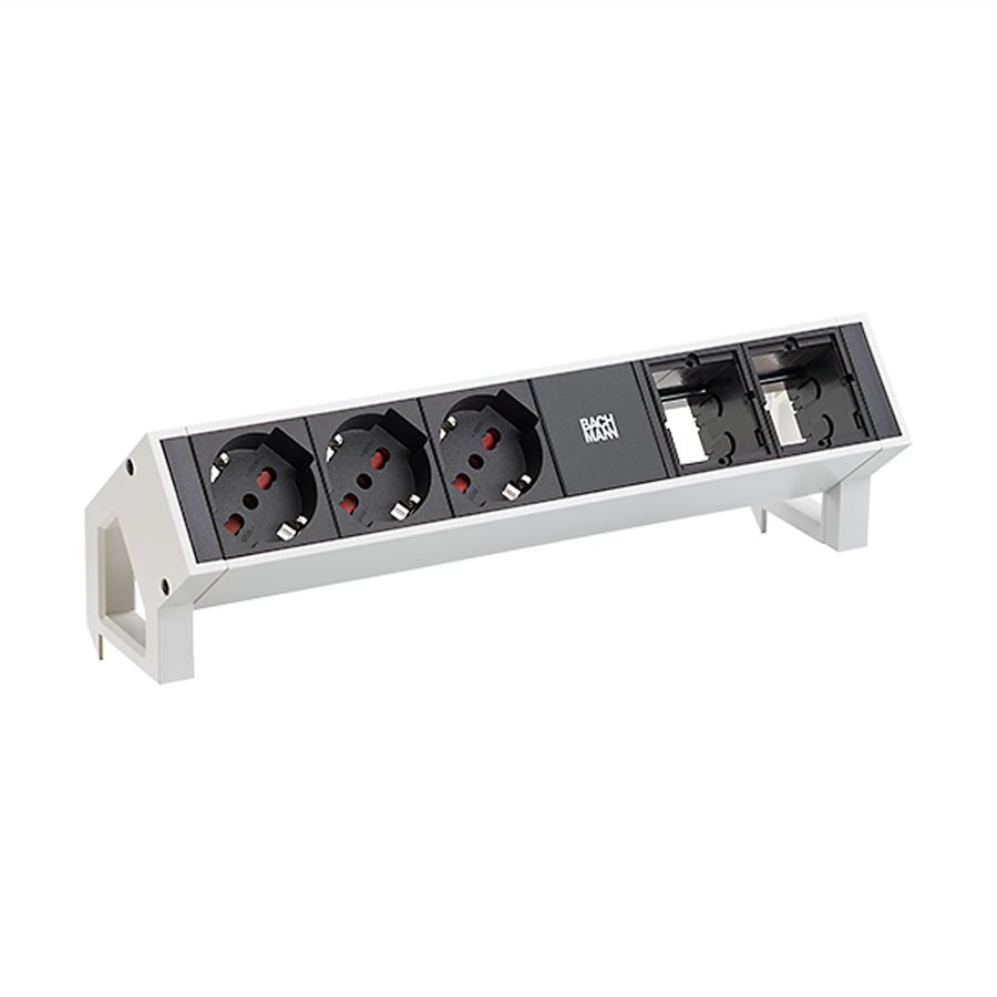 BACHMANN DESK2 3xP40 2xCM, 0,2m GST18 RAL9010, Italië