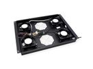 ROLINE 19-inch roof-mounted fan unit 4 fans, Thermostat black