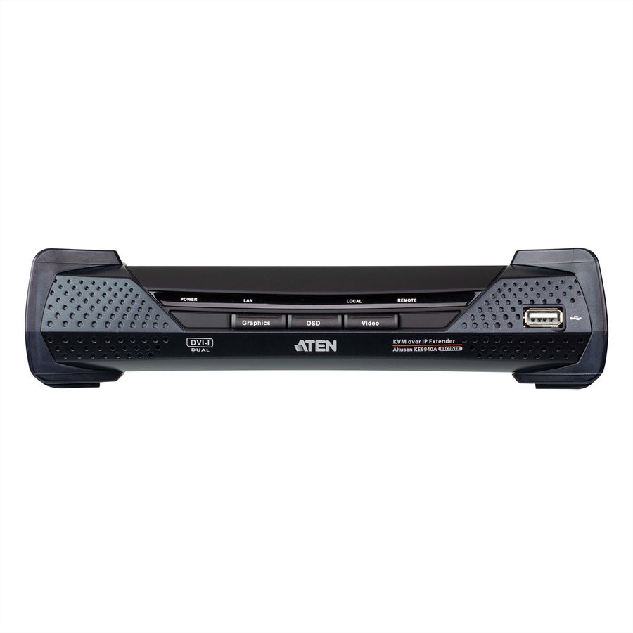ATEN KE6940AR DVI KVM Over IP Extender Ontvanger (Alleen ontvanger)