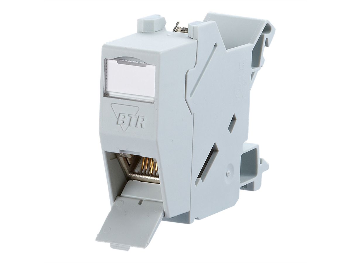 METZ CONNECT REGplus E-DAT module in DIN-rail adapter