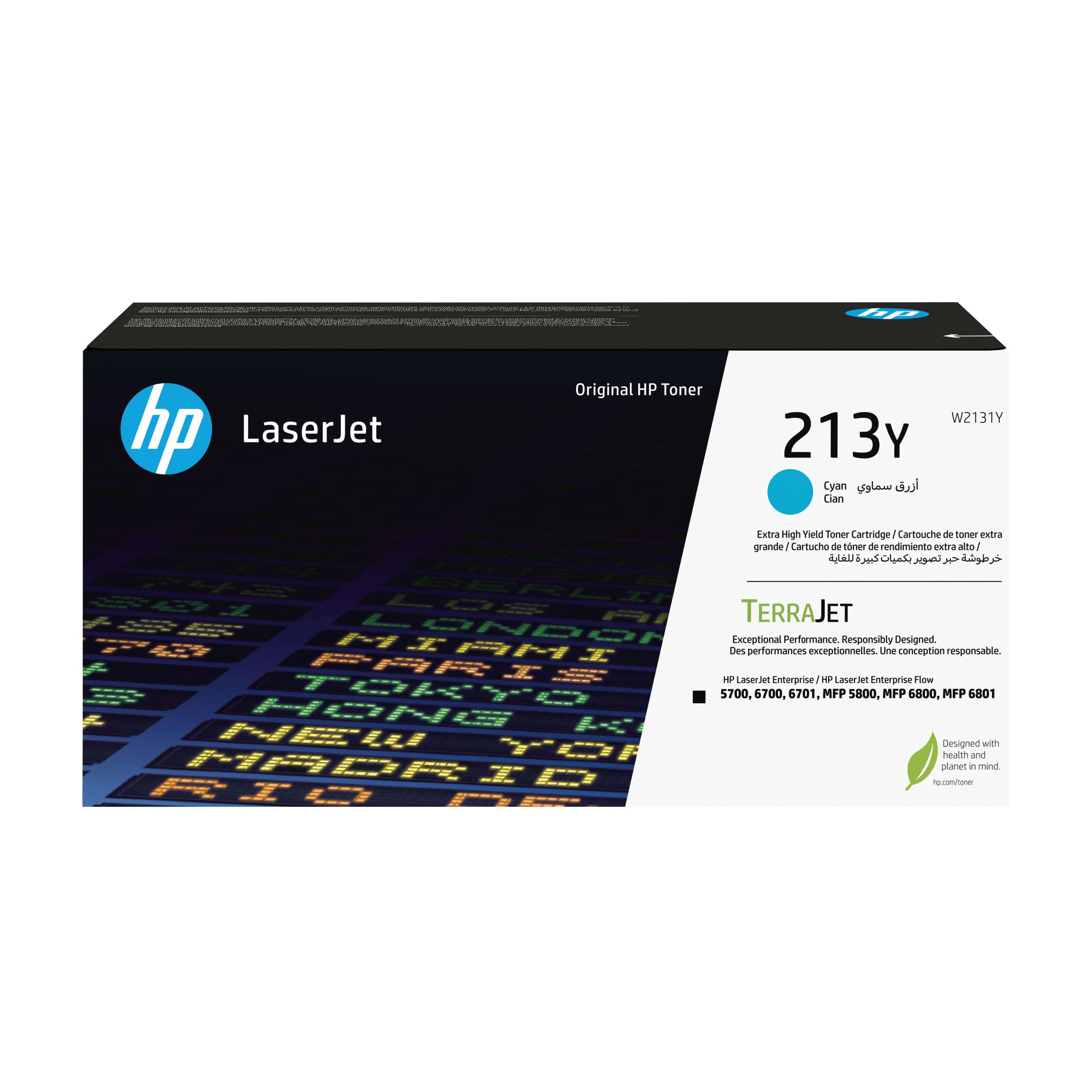 HP 213Y originele extra high-capacity LaserJet-tonercartridge, cyaan