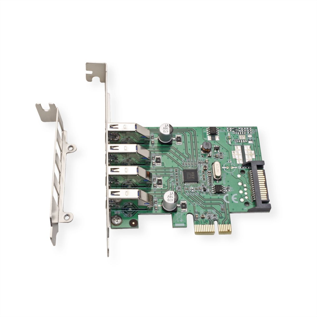 VALUE PCI-Express-Kaart, USB 3.2 Gen 1, 4 Poorts