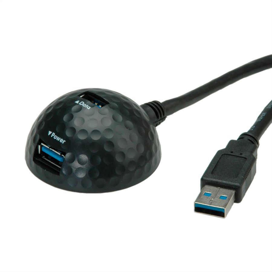 VALUE USB 3.2 Gen 1 "DOME" Cable, black, 1.5 m