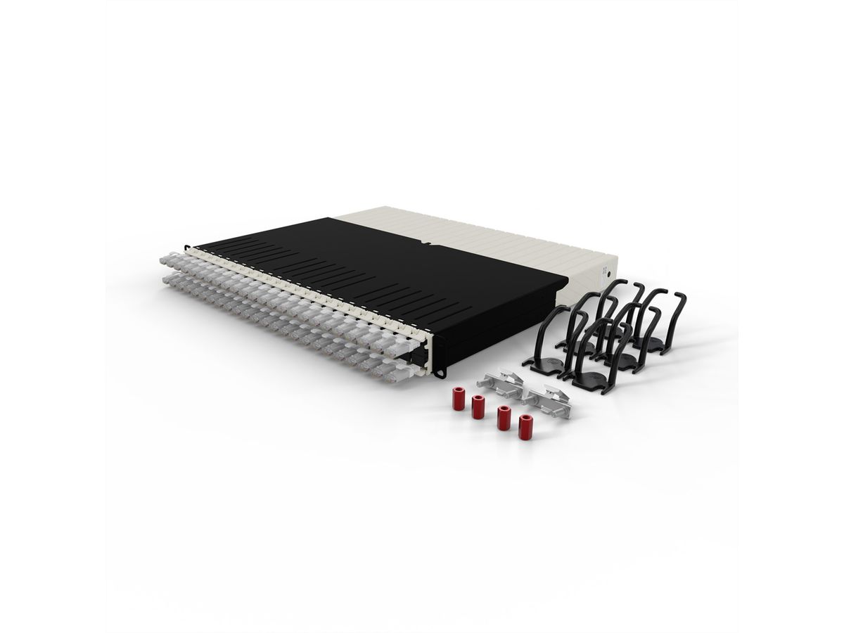 patchbox.one 8RU UTP weiß Cat.6a 0,8m