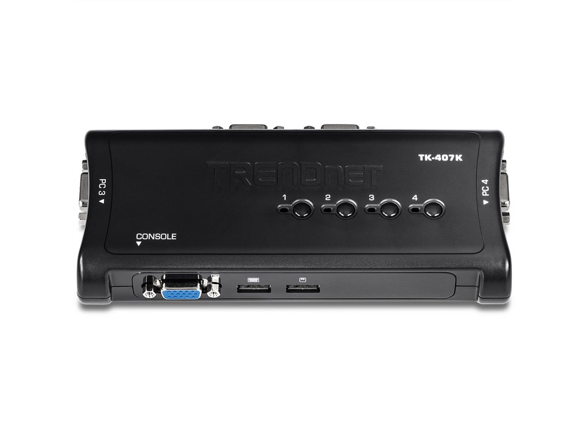 TRENDnet TK-407K KVM-switch 4-poorts USB-kit