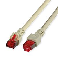 S/FTP Patch Cord Cat.6 (Class E), halogen-free, grey, 15 m