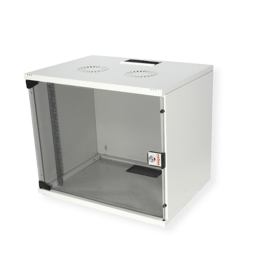 ROLINE 19-inch wandbehuizing Basic 9 U, 540x400 BxD Bouwpakket grijs
