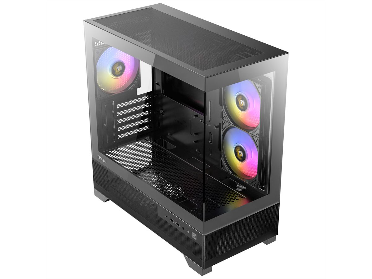 ANTEC CX500M ARGB PC Gehäuse Mini Tower Micro-ATX, schwarz