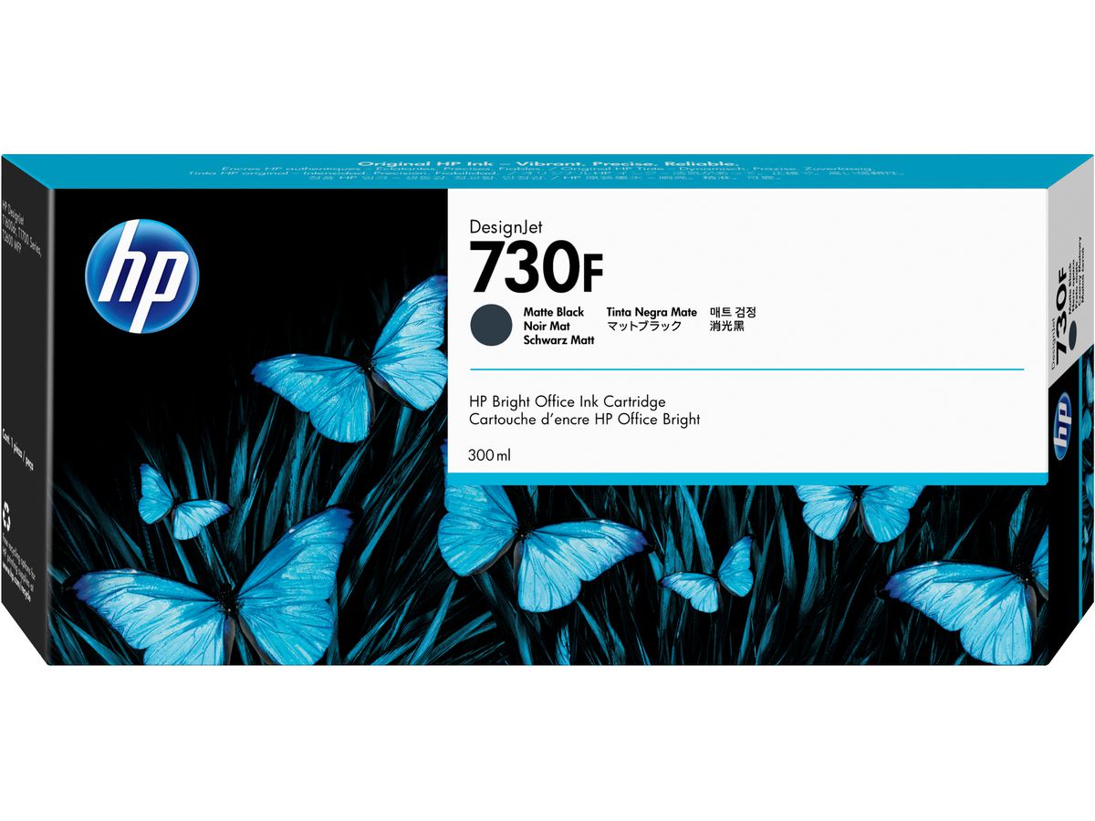 HP 730F matzwarte DesignJet-inktcartridge, 300 ml