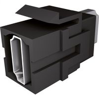 BACHMANN Keystone 4K HDMI UHD coupling socket-socket black