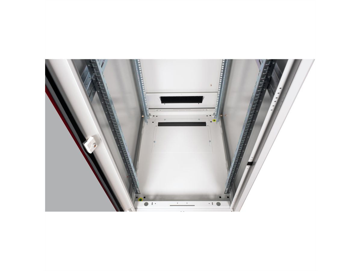 ROLINE 19-inch Network Cabinet Pro 47 U, 600x800 WxD glass door grey