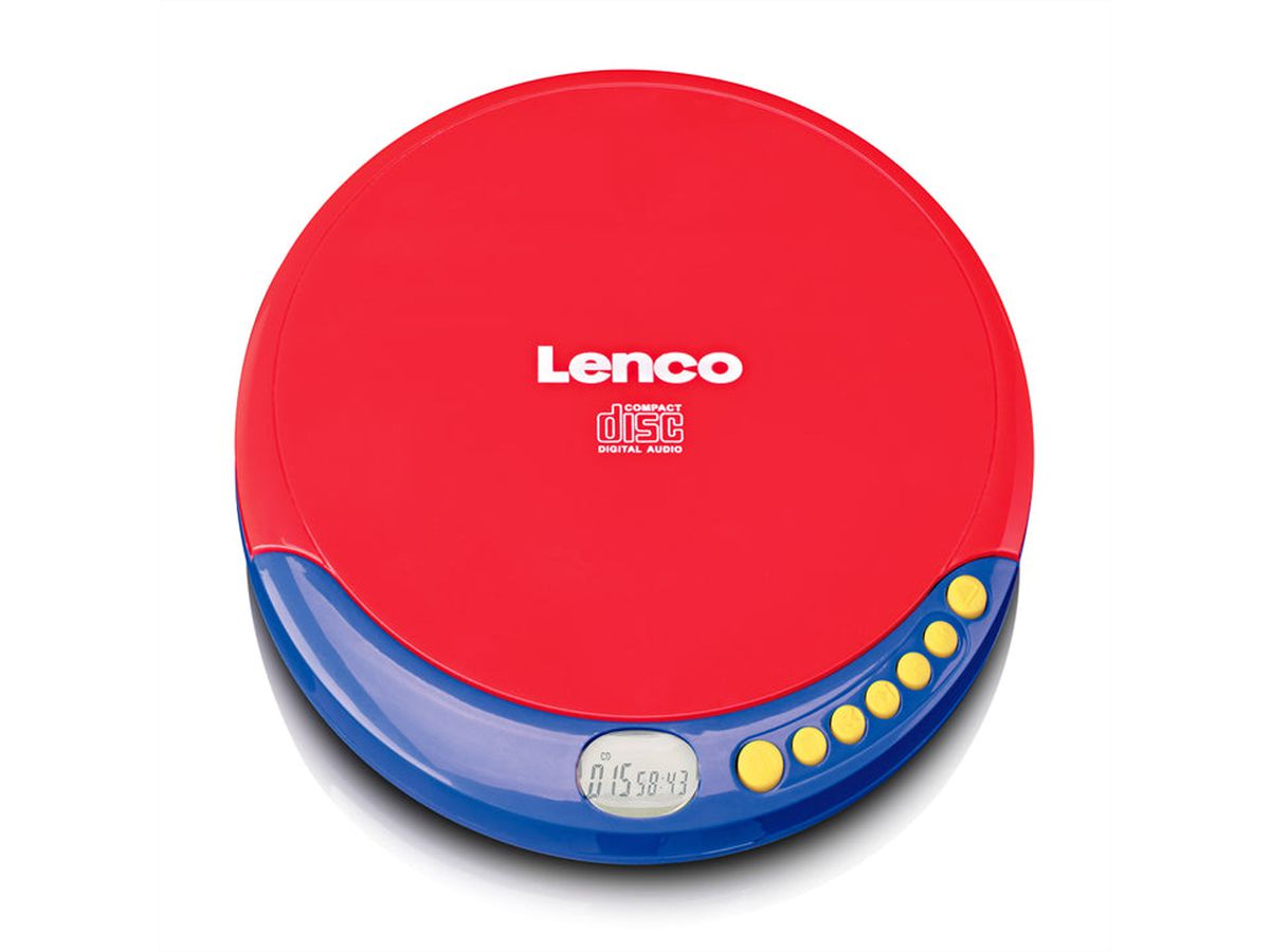 Lenco CD-speler voor kinderen CD-021KIDS, met oplaadbare batterij & koptelefoon