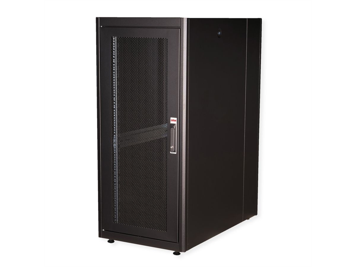 ROLINE 19-inch server cabinet Basic 26 U, 600x1000 WxD perforated black