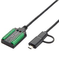 EXSYS EX-13003 USB 2.0 naar 1 x seriële RS-232/422/485 en TTL-kabel met 18-polig klemmenblok