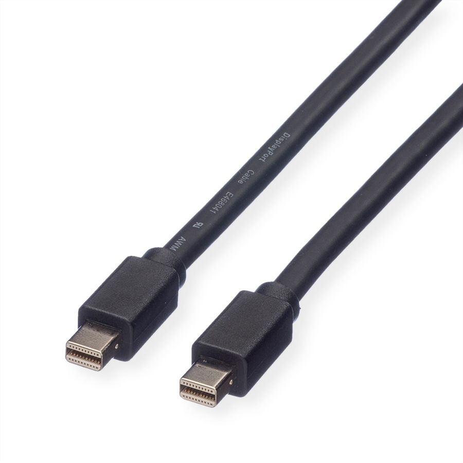 ROLINE DisplayPort kabel, Mini DP M - Mini DP M, zwart, 2 m