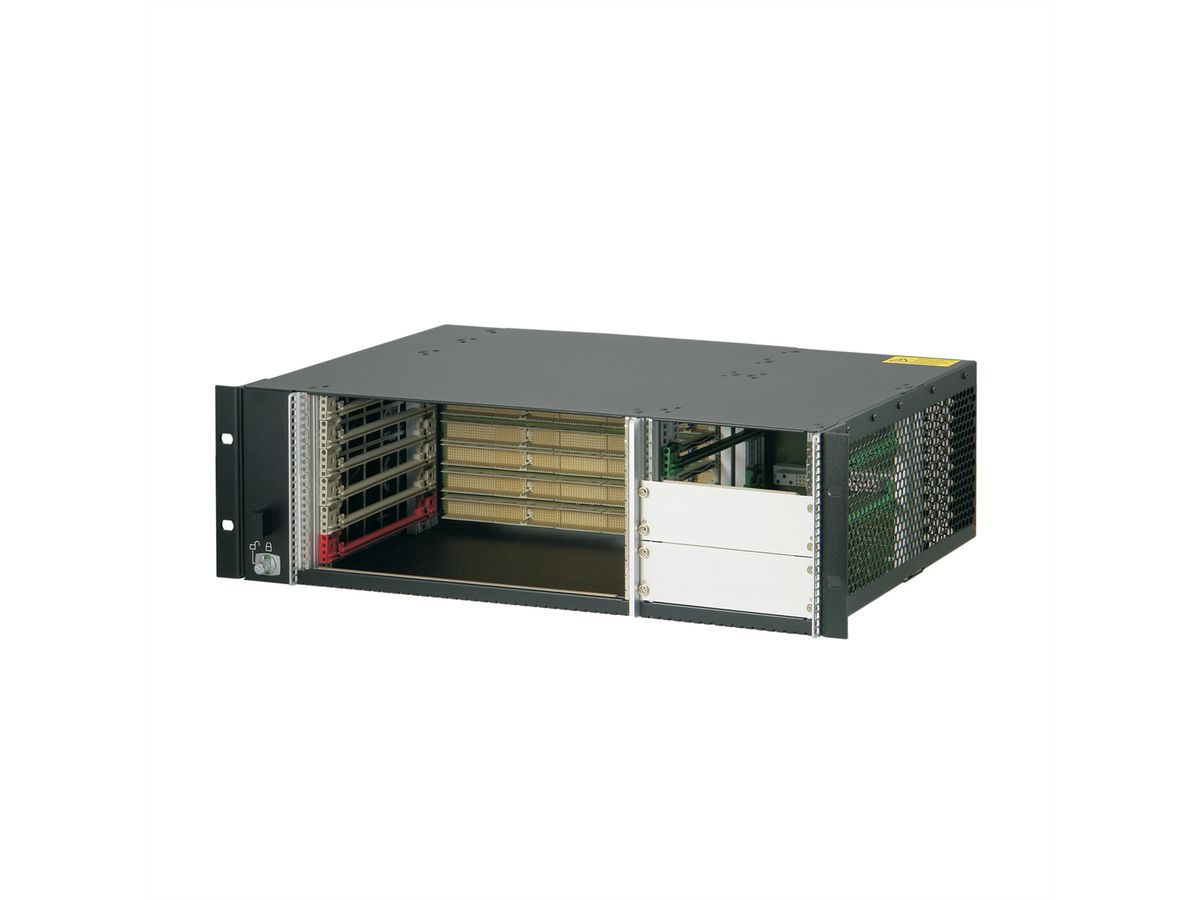 SCHROFF CPCI-systeem voor aansluitbare PSU, horizontaal, 3 HE, 6 gleuven