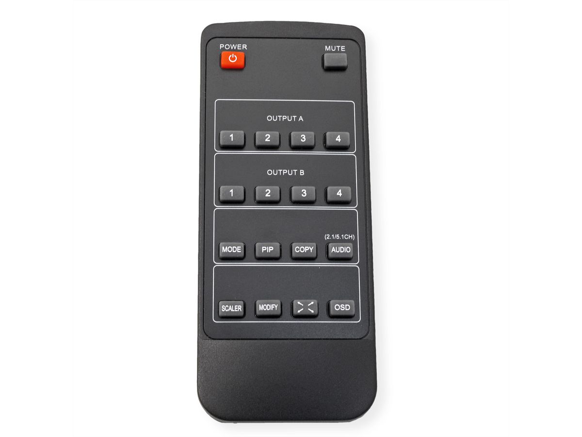 VALUE HDMI Matrix Switch, 4x2 QUAD Multi-Viewer, Naadloos schakelen