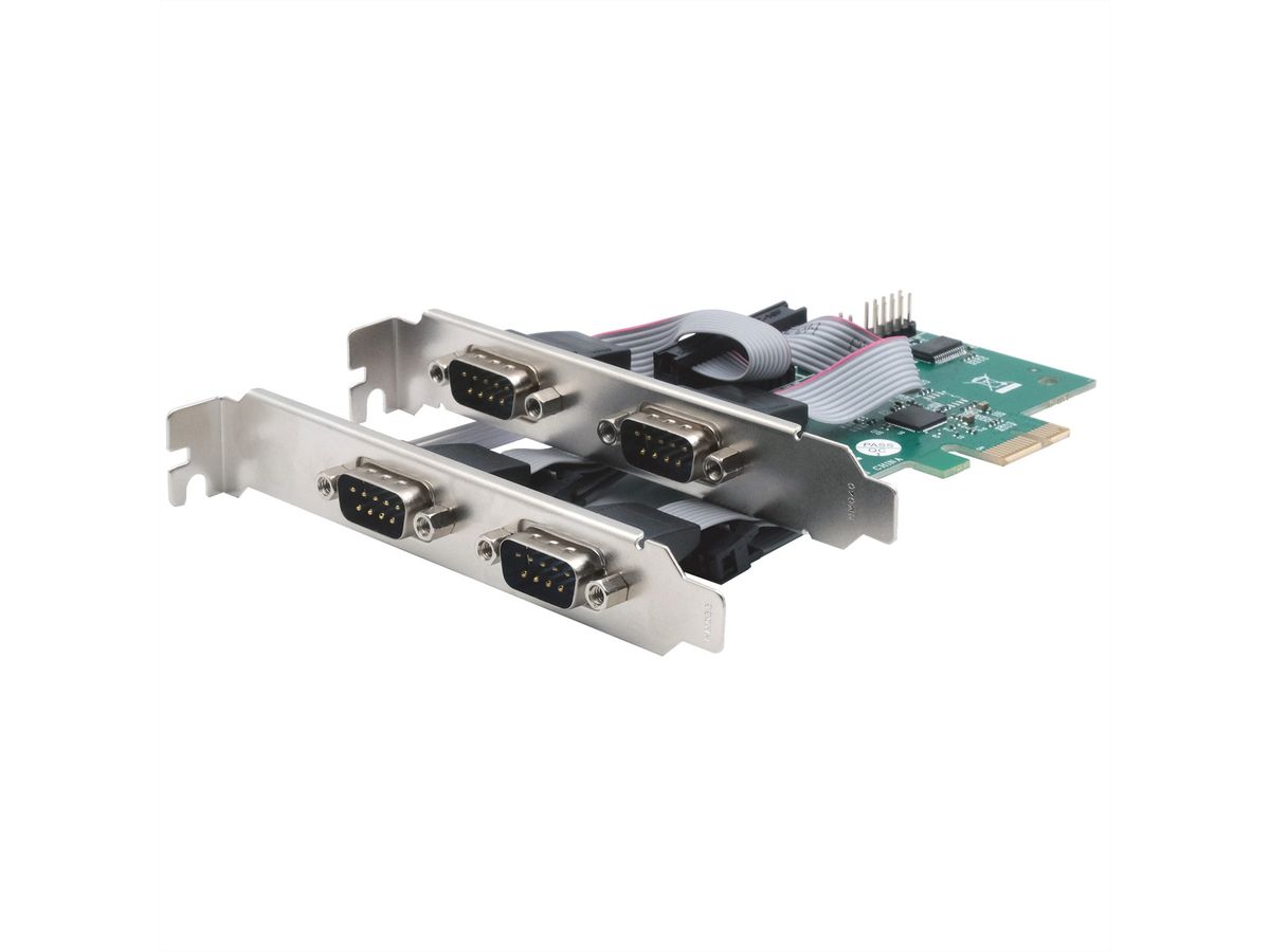 EXSYS EX-46014 4S seriële RS-232 PCIe-kaart