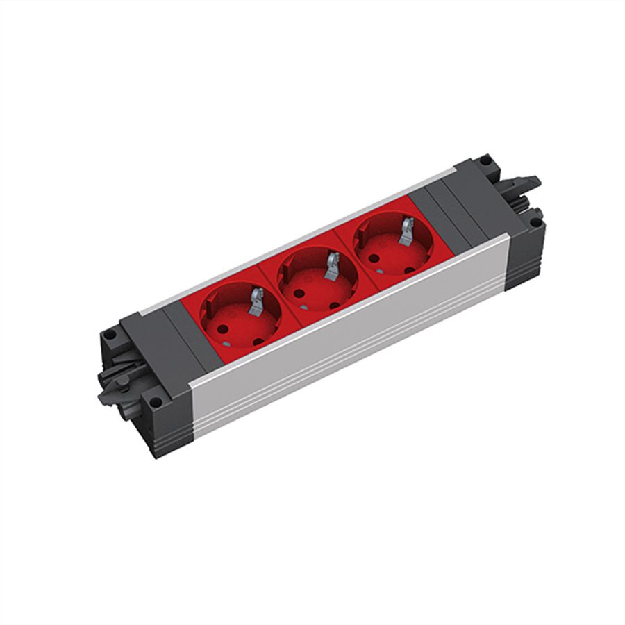 BACHMANN STEP ALU 3xCEE7/3 red GST18