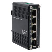 EXSYS EX-62020PoE 5-poorts industriële Ethernet Switch PoE