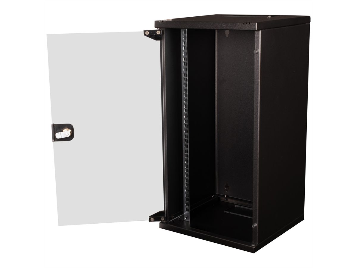 ROLINE 10-inch wandbehuizing 12 U, 312x300 BxD zwart