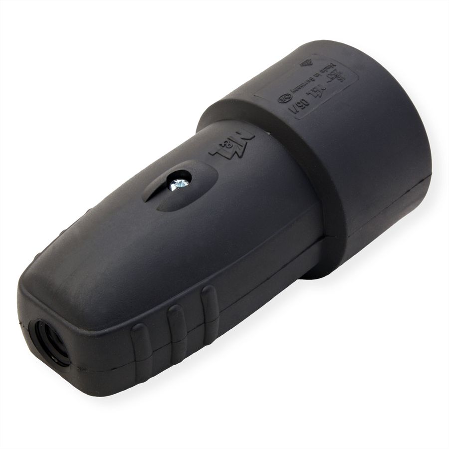 BACHMANN rubber coupling black, Rubber coupling, black mountable