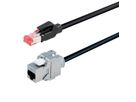 BACHMANN CAT6A RJ45 cable 5m socket, TKM Keystone