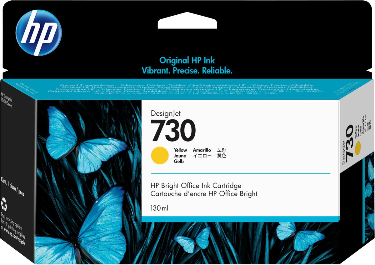 HP 730 gele DesignJet inktcartridge, 130 ml