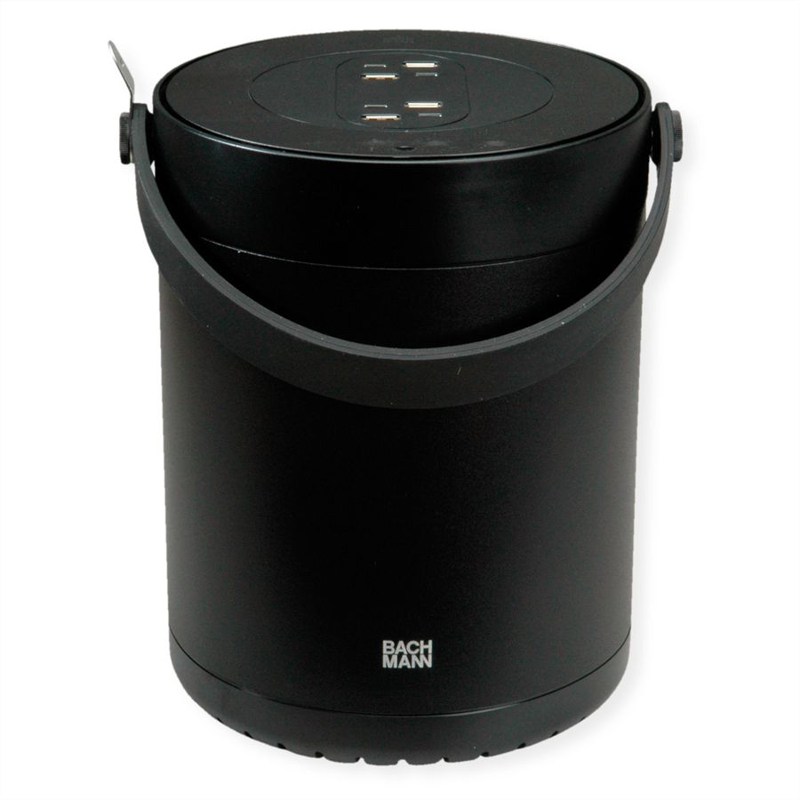 BACHMANN MOV:E POWER UNIT 4x Charger USB-A/C, 220W, mit Security Lock Adapter, schwarz