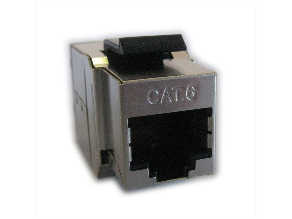 ROLINE RJ-45 Keystone Modular Coupler, Cat.6 (Class E), STP, silver