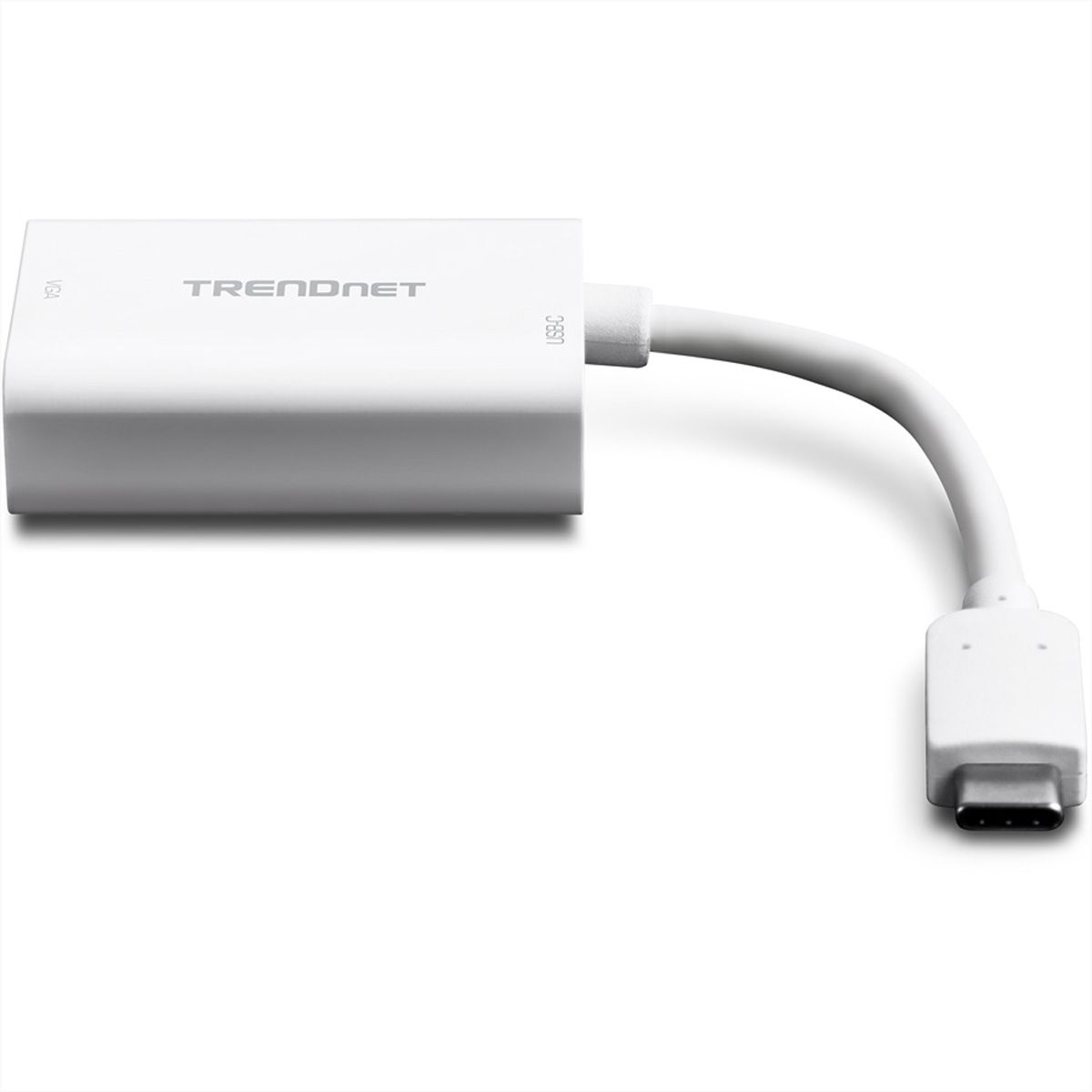 TRENDnet TUC-VGA2 USB-C VGA Wit kabeladapter/verloopstukje